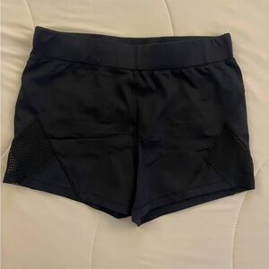 Forever 21 black mesh athletic shorts short size small.